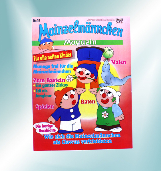Mainzelmännchen Magazin Nr. 16 von Bastei: Wie sich die Mainzelmännchen als Clowns verkleideten